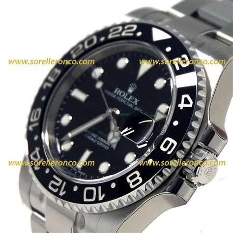 rolex gmt ghiera ceramica nera|Orologio Rolex GMT.